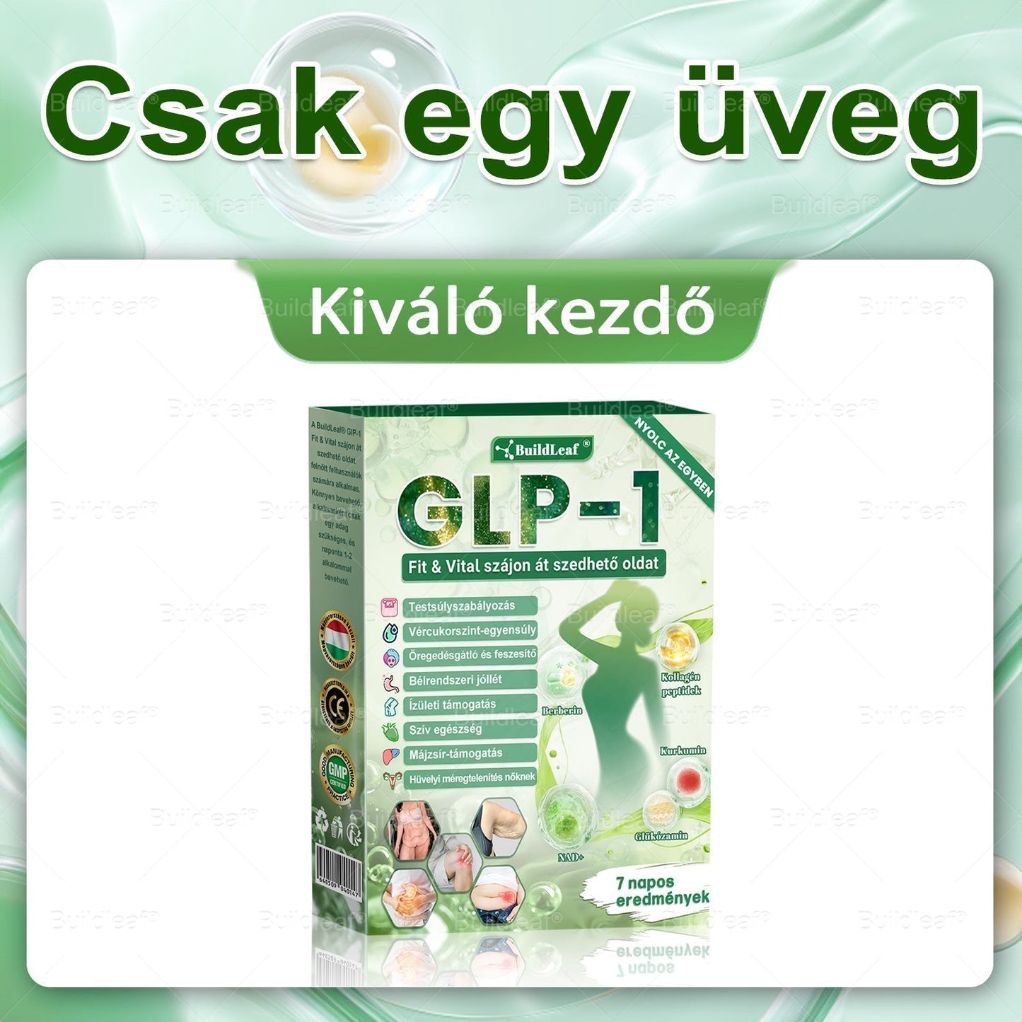 🌱A solução oral BuildLeaf® Berberine GLP-1 Pro para emagrecer pode ajudar a tratar o aumento de peso persistente, problemas metabólicos e energéticos, promovendo um maior bem-estar e vitalidade.